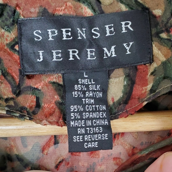 Vintage Spenser Jeremy Sheer Floral Jacket Size L - Picture 4 of 4